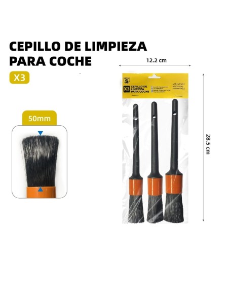 3PC CEPILLO DE LIMPIEZA PARA COCHE