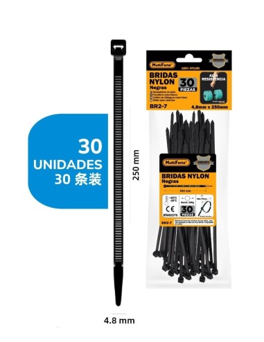 BRIDAS NYLON  4.8*250mm30PC