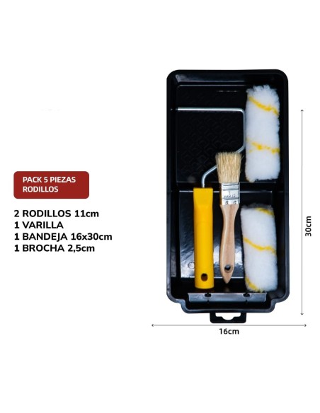 JUEGO DE RODILLO PACK 5