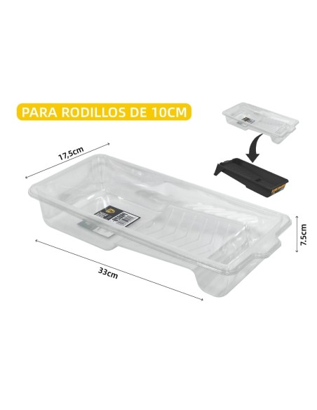 3 FUNDAS DESECHABLES PARA BANDEJA DE PINTURA 10CM