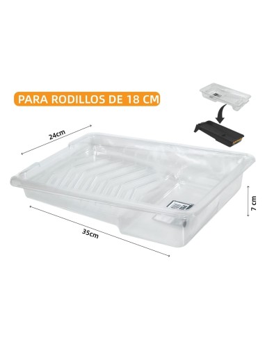3 FUNDAS DESECHABLES PARA BANDEJA DE PINTURA 18 CM