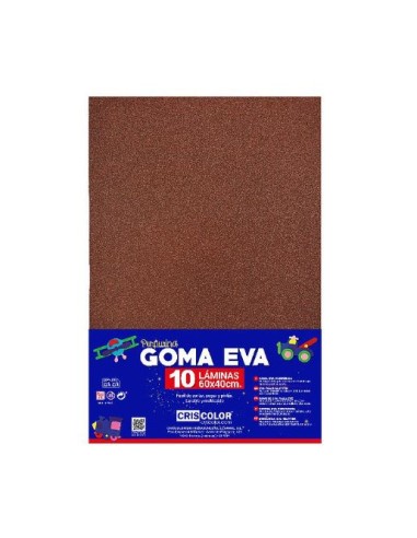 GOMA ECA 40X60CM PURPURINA MARRON CLARO 10UDS