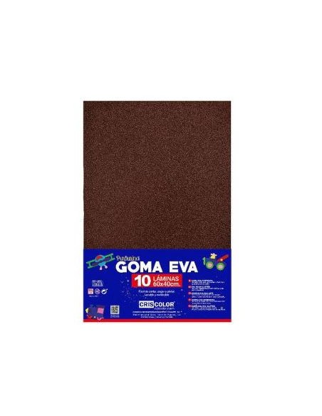 GOMA EVA 40X60 PURPURINA MARRON OSCURO