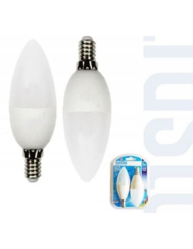 BOMBILLA VELA LED 9W E14 860LM PACK2 6500K LUZ FRIA