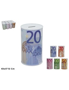 HUCHA METAL MED EURO 10X17.5 CM