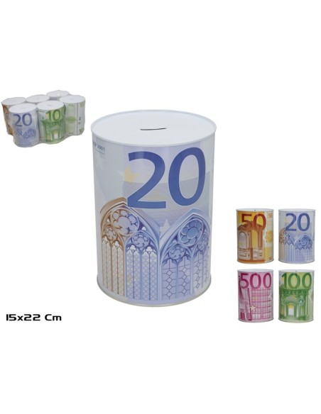 HUCHA METAL XXL EURO 15X22 CM