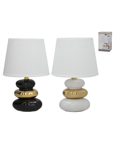 LAMPARA CERAMICA PIEDRUH 28CM 2 SURT.