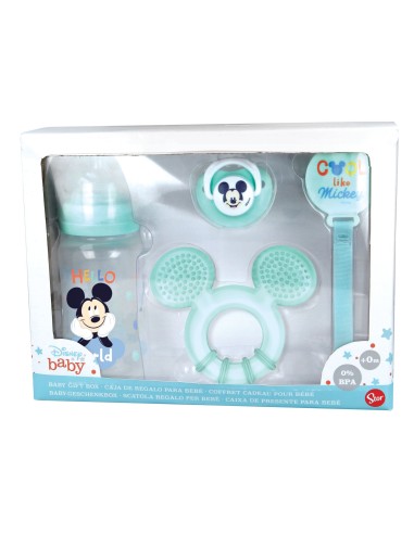 SET PREMIUM 4 PCS (BIBERON 240 ML, CHUPETE ANATOMICO, MORDED
