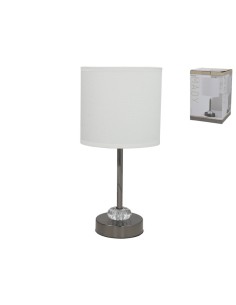 LAMPARA CERAMICA MADY 33CM GRIS