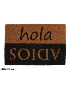 FELPUDO COCO 40X60CM HOLA ADIOS