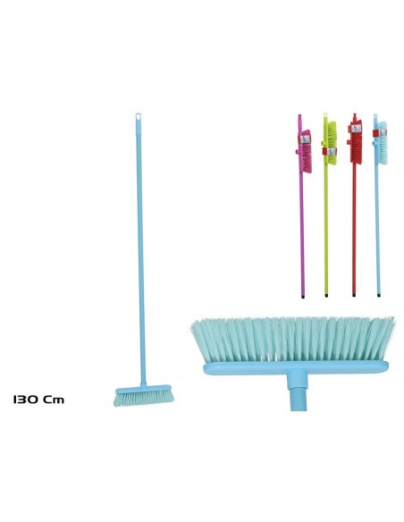ESCOBA CON MANGO 130CM 4 SURT
