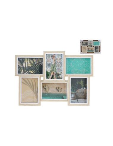SET 6 MARCO DE FOTOS 44X30.5X3CM MADERA