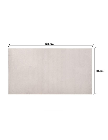 ALFOMBRA SOFT GRIS CLARO 80X140CM