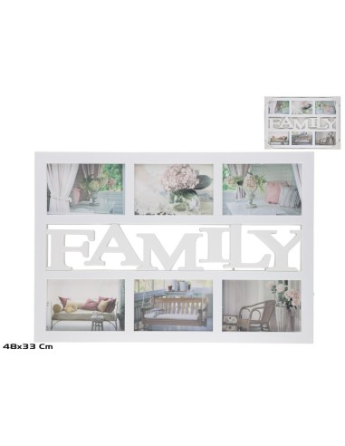 PORTAFOTOS MULTIPLE FAMILY 48X33 CM