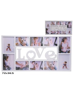 PORTAFOTOS MULTIPLE LOVE 72X36,5 CM