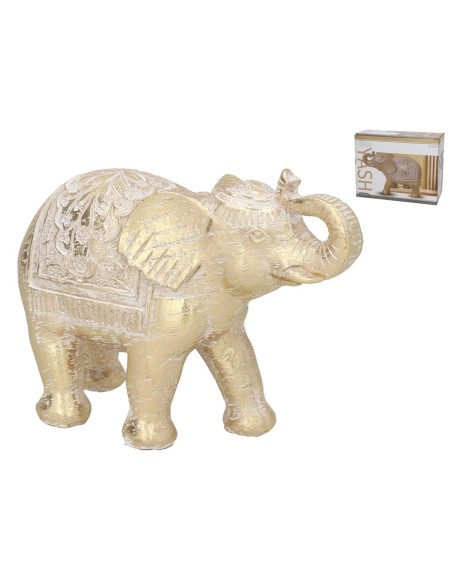 FIGURA ELEFANTE YASH 23X9,5X17 CM RESINA