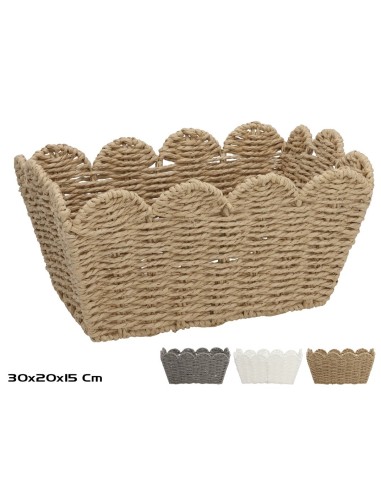 CESTA ELOISA 30X20X15CM 3 SURT.