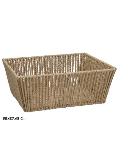 CESTA IRENE 32X27X13CM NATURAL