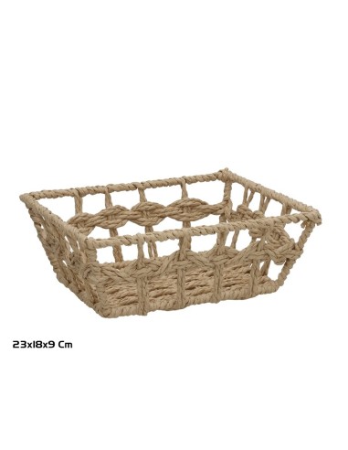 CESTA LOLA 23X18X9CM NATURAL