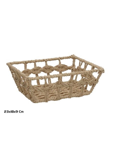 CESTA LOLA 23X18X9CM NATURAL