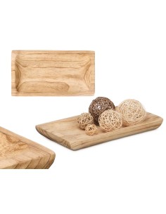 CENTRO DECOR MADERA QUEMADA RECTANGULAR