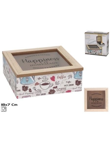 CAJA SET DE TE BOB 18X18X7 CM