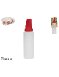 ACEITERA C/BROCHA SILICONA 350ML ROJO