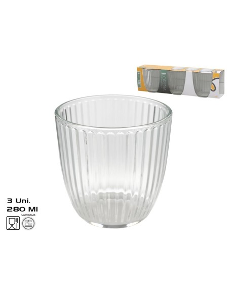 VASOS X3 LORENA 280ML