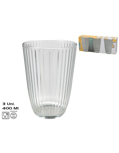 VASOS X3 LORENA 400ML