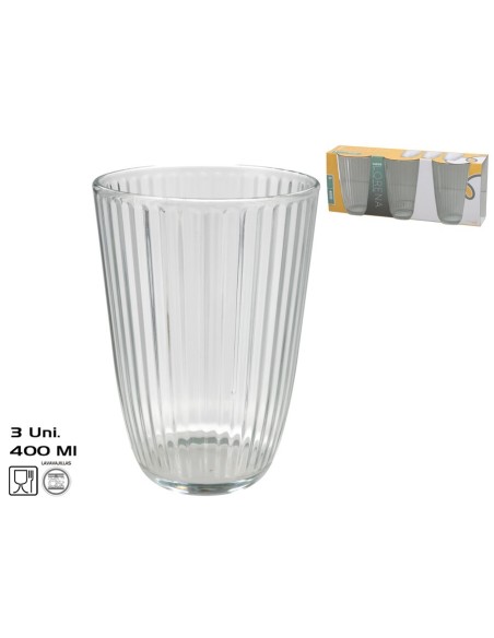 VASOS X3 LORENA 400ML