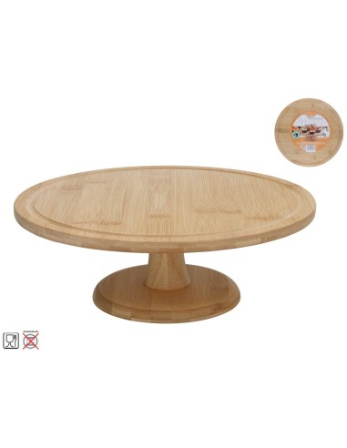 SOPORTE BAMBU COMIDA YUAN 30X30X10CM