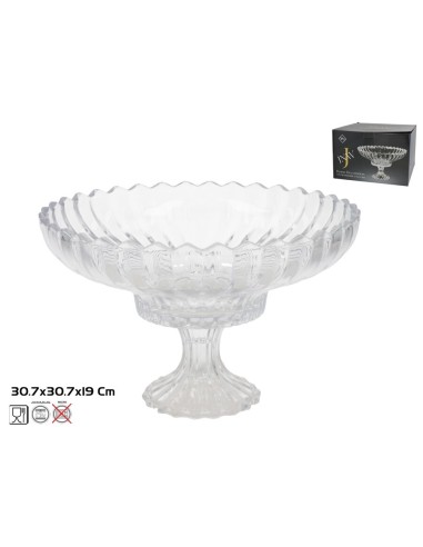 BOWL CRISTAL C/PIE ALASKA 30,7X19CM