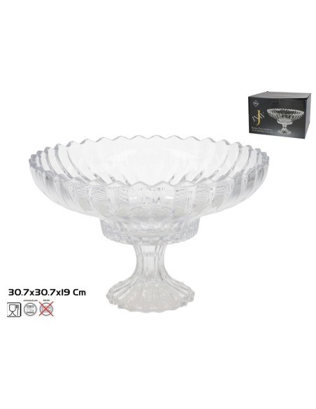 BOWL CRISTAL C/PIE ALASKA 30,7X19CM