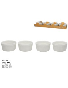 RAMEKIN X4 YURENA 175ML 10X10X5CM BLANCO