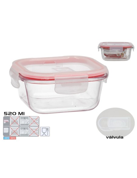 FIAMBRERA TOKIO VALVULA 520ML CUADRADA