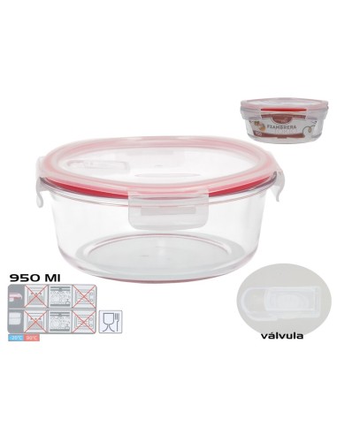 FIAMBRERA TOKIO VALVULA 950ML REDONDA