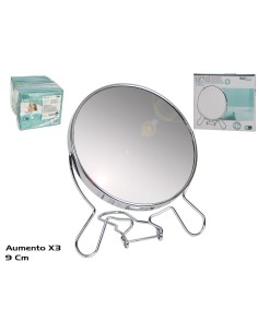 ESPEJO CRIS DOBLE CARA 9CM AUMENTO X3