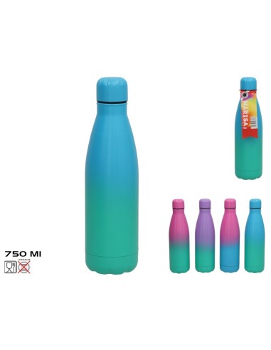 BOTELLA AGUA ACERO INOX MARISA 500ML 4 SURT