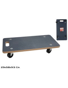 SOPORTE C/RUEDAS MACETAS ALEX 29X58X2CM CUADRADO