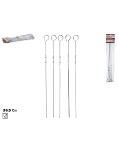 PINCHOS BARBACOA X5 METAL 36.5CM