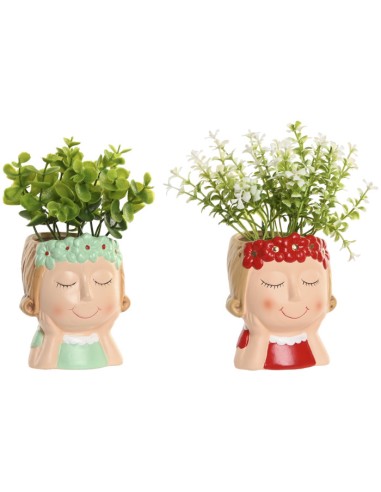 PLANTA PE CERAMICA 9X8X18,5 2 SURT.