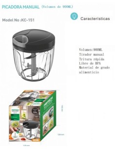 PICADORA MANUAL 900ML KC-151