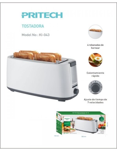 TOSTADORA 1400W KI-043