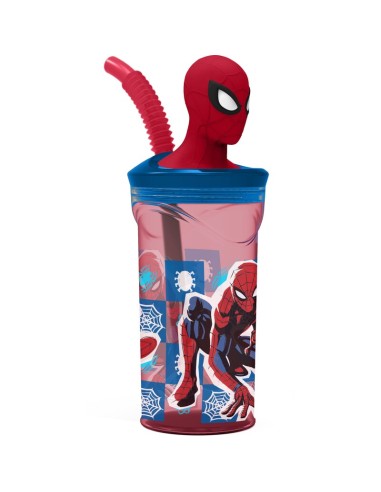 VASO 3D 360 ML. SPIDERMAN MIDNIGHT FLYER