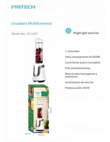 BATIDORA DE BOTELLA KC-097