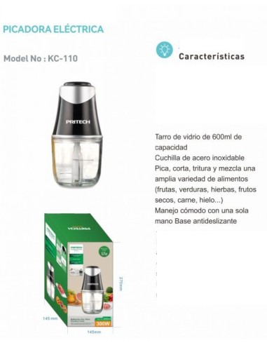 PICADORA ELECTRICA 200W KC-110