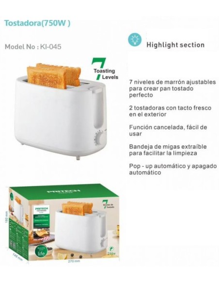 TOSTADORA 650-750W KI-045