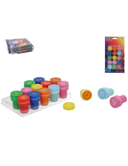 SET 15 SELLOS(3,5X3,5X2,5CM) NUMEROS Y OPERACIONES
