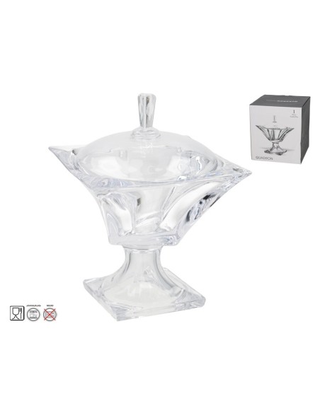 BOMBONERA CRISTAL LUCIA 18X25CM