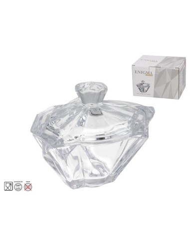 BOMBONERA CRISTAL LEYRE 14,5X11X12CM